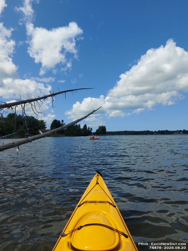 74478 - Vacation 2026 - Kayaking Bass Lake on a very windy day